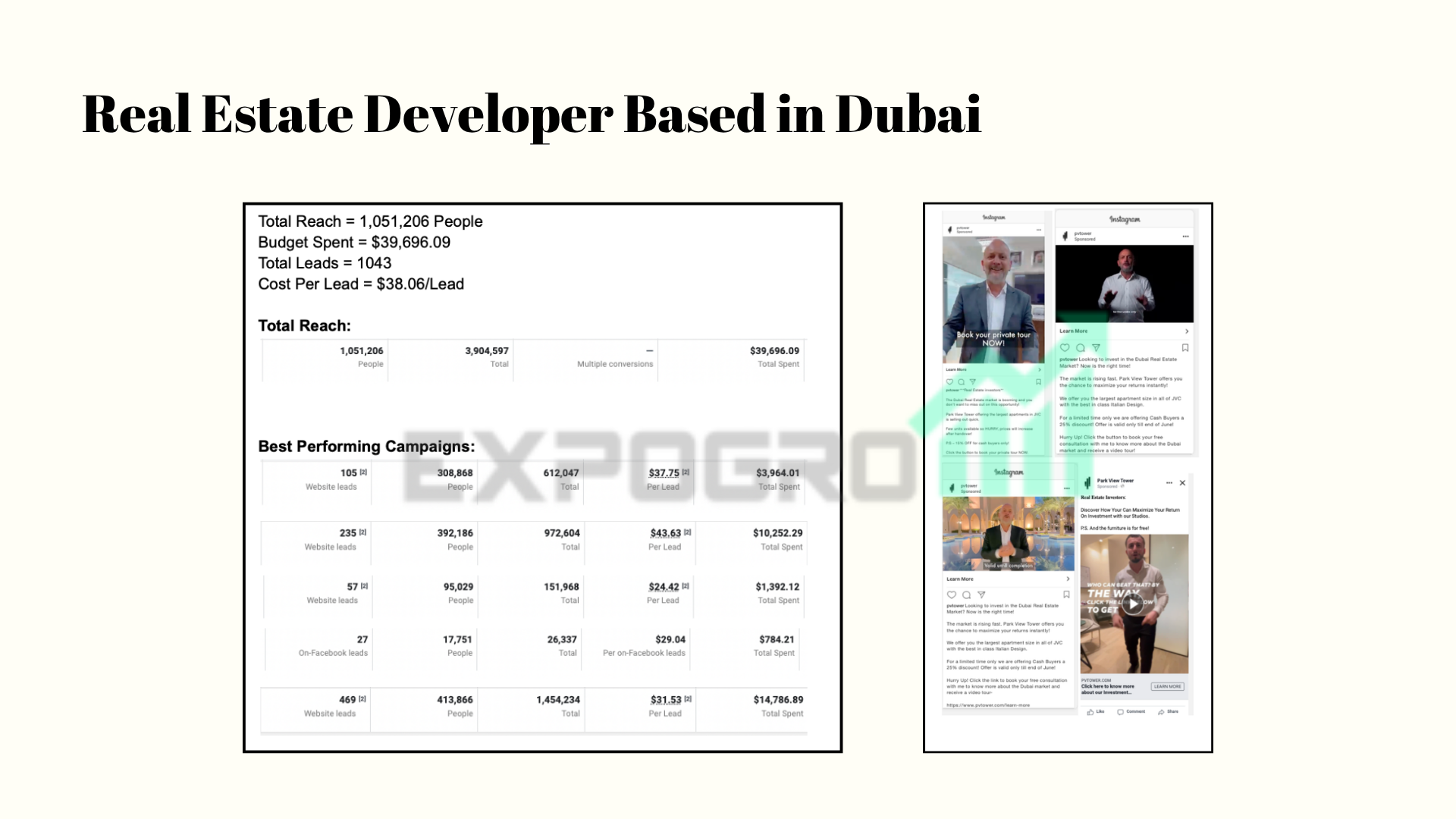 Lead generation account snapshot